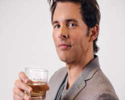 James Marsden consuming alcohol